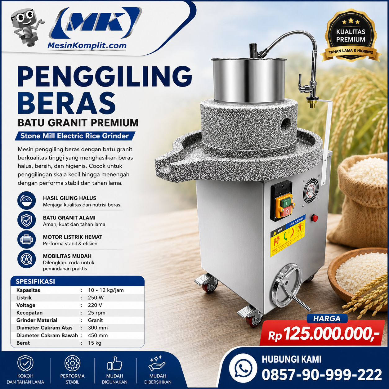 Grinder Batu Beras Changf...